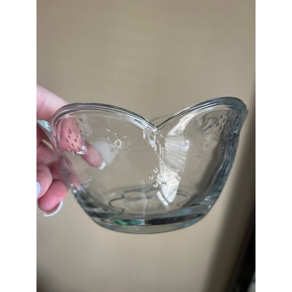 Set of Vintage Pfaltzgraff Clear Glass Salad/Fruit Bowls - Picture 8 of 10